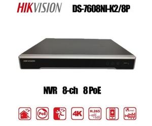 Original Hikvision 4K 8MP DS-7608NI-K2/8P 8CH 8POE NVR Network Video Recorder