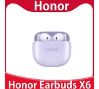 Original Honor Earbuds X6 TWS True Wireless Bluetooth Earphone HiFi 5 DSP Call Noise Cancelling Headphone 40 Hour Battery Life Purple add red