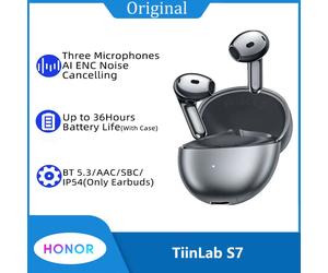 Original Honor TiinLab S7 TWS Bluetooth Earpbuds True Wireless Headphone 36 Hour Battery Life IP54 HIFI 5 White