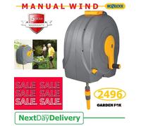 Hozelock Wall Mounted Fast Hose Reel 1/2" / 12.5mm 40m Grey & Yellow
