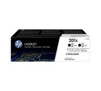 Original HP 201X High Capacity Black Toner Cartridge Dual Pack (CF400XD)