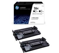 Original HP 26X High Capacity Black Toner Cartridge Dual Pack (CF226XD)
