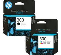 HP 300 2-pack Black/Tri-color Original Ink Cartridges