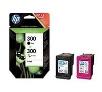 HP 300 2-pack Black/Tri-color Original Ink Cartridges