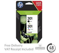 HP 301 2-pack Black/Tri-color Original Ink Cartridges