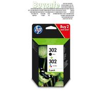 HP 302 2-pack Black/Tri-color Original Ink Cartridges