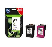 Original HP 302 / 302XL Black & Colour Ink Cartridges For DeskJet 1110 Printer