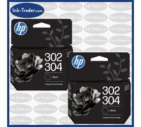 Original HP 302 / 304 Black Ink Double Pack - For DeskJet 3720 + 3750