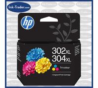 Original HP 302XL / 304XL Colour Ink - For DeskJet 3720 Envy 5030