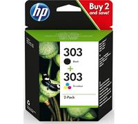 Original HP 303 Combo 1x T6N02AE and 1x T6N01AE for HP ENVY PHOTO 7130 All-in One Printer, HP ENVY PHOTO 7800 All-in-One Printer, HP ENVY PHOTO 7830 All-in-One Printer, HP Tango (2RY54B)