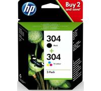 Original HP 304 Black / Colour Ink Cartridges for DeskJet 2630 2620 -INDATE