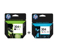 Original HP 304 / HP 304XL Black & Color Ink Cartridge for Envy 5050 Printer LOT