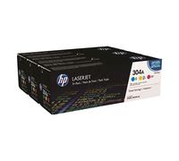 HP 304A Tri-pack Toner cartridge - 3-pack Yellow, cyan, magenta