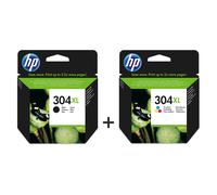 Original HP 304XL HP 304 BK Color Ink Cartridges for HP Deskjet 2630 Printer Lot