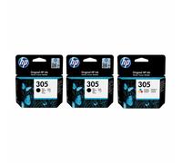 Original HP 305XL / 305 Black Color Ink Cartridges For DeskJet 2722e Printer Lot
