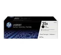 Original HP 35A Black Toner Cartridge Dual Pack (CB435AD)