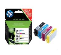 HP 364 4-pack Black/Cyan/Magenta/Yellow Original Ink Cartridges
