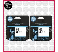 Original HP 62 Black Ink x2 Combo - For HP ENVY 5540 / 5640 / 5660