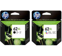Original HP 62XL High Capacity Black & Tri-Colour Ink Cartridge Multipack