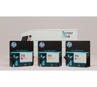 Original HP 711 C/Y/M Ink Cartridge Reduced Warehouse - P2V32A