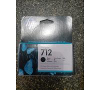 HP 3ED70A Original HP 712 Black Ink Cartridge - 3ED70A Designjet Ink, 38ml