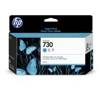 Original HP 730 Cyan Ink Cartridge (P2V62A)