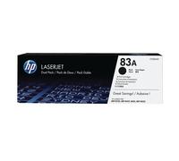 Original HP 83A Dual Pack Black Toner Cartridges (CF283AD)