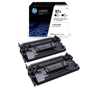 Original HP 87X High Capacity Black Toner Cartridge Dual Pack (CF287XD)
