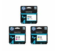 Original HP 912 CMY Ink Cartridges 3YL77AE, 3YL78AE, 3YL79AE OfficeJet Pro 8024