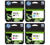HP 912XL 4-pack Black/Cyan/Magenta/Yellow Original Ink Cartridges ink cartridge 4 pc(s) High (XL) Yield Black, Cyan, Magenta, Yellow