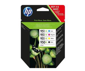 Original HP 950XL/951XL Black,Cyan, Magenta, Yellow Multipack of Ink Cartridges (C2P43AE)