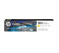 Original HP 981X Yellow Ink Cartridge (L0R11A) - HP PageWide Enterprise Series Toner Cartridges - HP PageWide Enterprise Colour 586dn Cartridges