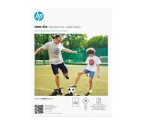 Original HP Iron-On Transfers for Light Fabric A4 - 10 Sheets (AA7N8A)