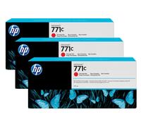 Original HP No.771 Chromatic Red Ink Cartridge (Pack of 3)