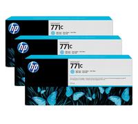 Original HP No.771 Light Cyan Ink Cartridge (Pack of 3)