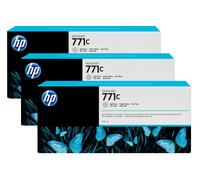 Original HP No.771 Light Grey Ink Cartridge (Pack of 3)
