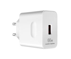 Original Huawei Wall Charger, 66W SuperCharge, White, USB