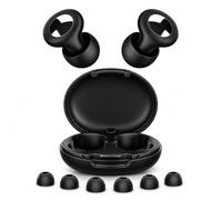 Original Hushnixi Earplugs for Snoring - 35dB Noise Reduction Hushnixi Earplugs for Sleeping Pro, Reusable Waterproof Silicone Quiet Earbuds for Snoring, Work, Travel, Focus, Study&Concert (Black)