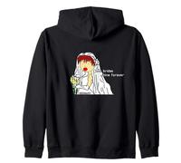 Original Illustration & Words The Bride of June is Forever Brilliant Zip Hoodie