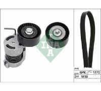 Original INA V-Ribbed Belt Set 529 0044 10 for BMW