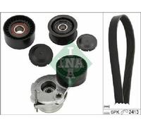Original INA V-Ribbed Belt Set 529 0484 10 for Audi Porsche