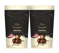 Original Irish Cream Mini Delights 2x 102g - Premium Milk Chocolate Truffles with Creamy Filling - Multipack Sweets for Party Bag Favor, Halloween Treat, Christmas Stocking Filler, Birthday Gift