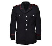 Original Italian military black wool carabinieri formal jacket red stripes NEW