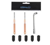 Original K2 Plus Nozzle Kit, 2PCS 0.4mm Unicorn Nozzles Replacement Kit, 5PCS Silicone Sock, 1PCS Upgraded Nozzle Wrench, High Flow Nozzle Kit for K2 Plus 3D Printer
