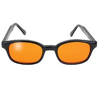 Original KD's UK SUNGLASSES - X-KD's Biker Sunglasses (ORANGE), Unisex, 100% UV Protection, Full-frame, Matte Arm, Ideal for Bikers