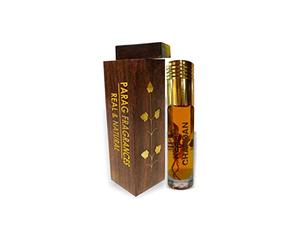 Original Kesar Chandan 8ml (Original Kesar & Sandal Inside) with Handcrafted Wooden Box Pure Alcohol Free Attar