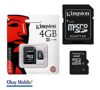 Original Kingston MicroSD Memory Card 4 GB for Alcatel One Touch Pop C2