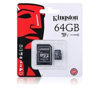 Original Kingston microSD SDHC Memory Card 64 GB for Samsung Galaxy A3 2016 A310 °F, Memory Card for Phone
