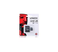 Original Kingston microSD SDHC Memory Card 64 GB for Samsung Galaxy A3 2016 A310 °F, Memory Card for Phone