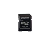 Original Kingston Technology 16GB/32GB/64GB/128GB Mini Genuine Micro SD Memory Card for Tablet, Mobile, Black (Adapter Only)